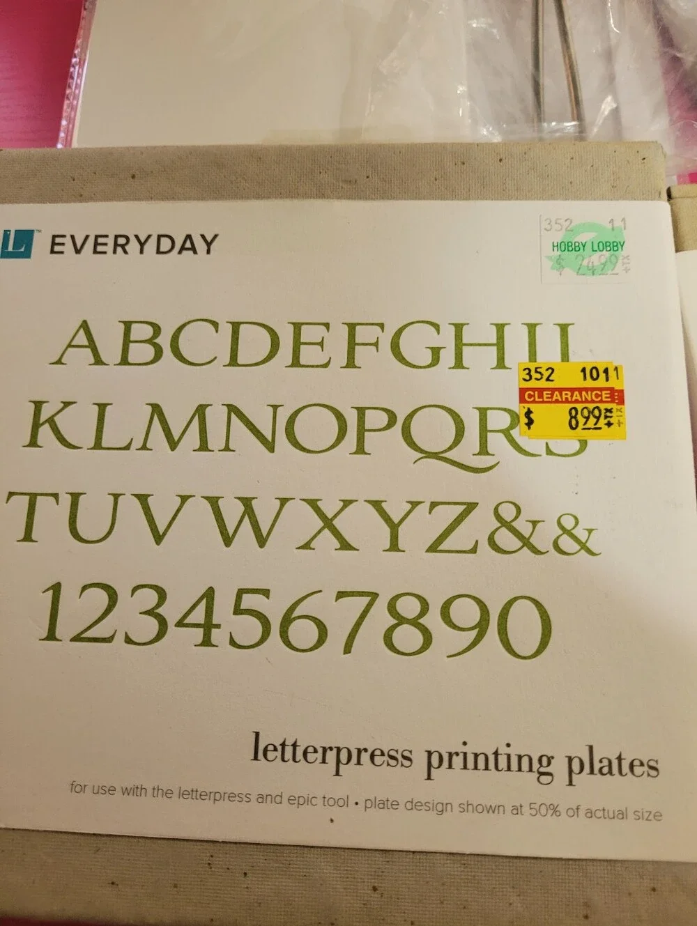 Letterpress Assorted Bundle Of Items Including Printing Plates Ink Tubes (1240)